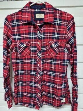 Original Weatherproof Vintage Long Sleeved Plaid Button Down Shirt - Size Small